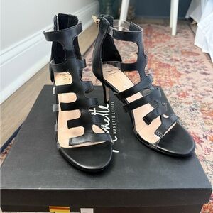 Nanette Lepore Black Cutout Heels